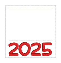 Load image into Gallery viewer, 2025 Frame machine embroidery design DIGITAL DOWNLOAD