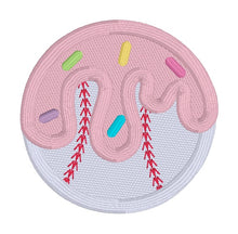 Load image into Gallery viewer, Baseball Drip patch UPDATED (2 sizes included) machine embroidery design DIGITAL DOWNLOAD