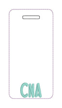 Load image into Gallery viewer, CNA Badge buddy machine embroidery design DIGITAL DOWNLOAD