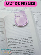 Load image into Gallery viewer, Cat magnetic bookmark machine embroidery design (single and multi files included) DIGITAL DOWNLOAD