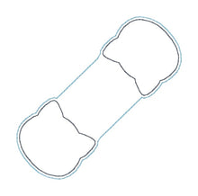 Load image into Gallery viewer, Cat magnetic bookmark machine embroidery design (single and multi files included) DIGITAL DOWNLOAD