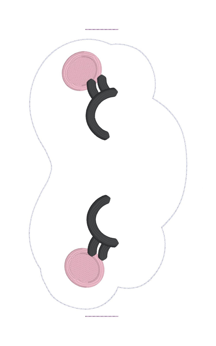 Cloud Sleep Mask machine embroidery design (2 sizes included) DIGITAL