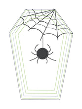 Load image into Gallery viewer, Coffin hot pad machine embroidery design (5 sizes included) DIGITAL DOWNLOAD