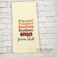 Load image into Gallery viewer, Fall Sh!t machine embroidery design (4 sizes included) DIGITAL DOWNLOAD