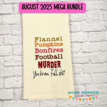 Load image into Gallery viewer, Fall Sh!t machine embroidery design (4 sizes included) DIGITAL DOWNLOAD