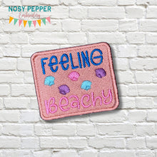 Load image into Gallery viewer, Feeling Beachy patch 2025 Summer Mini Skill Builder Bundle (2 sizes included) machine embroidery design DIGITAL DOWNLOAD