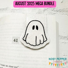 Load image into Gallery viewer, Ghost magnetic bookmark machine embroidery design (single and multi files included) DIGITAL DOWNLOAD