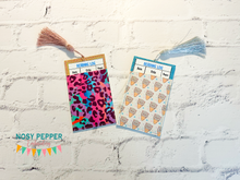 Load image into Gallery viewer, Reading log bookmark 5x7 hoop machine embroidery design DIGITAL DOWNLOAD