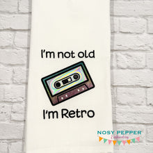 Load image into Gallery viewer, I'm Not Old applique machine embroidery design (4 sizes included) DIGITAL DOWNLOAD