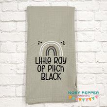 Load image into Gallery viewer, Little Ray Of Pitch Black machine embroidery design (4 sizes included) DIGITAL DOWNLOAD