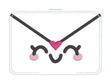 Load image into Gallery viewer, Love Letter mini stuffie machine embroidery design DIGITAL DOWNLOAD