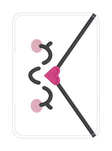 Load image into Gallery viewer, Love Letter stuffie (5 sizes included) machine embroidery design DIGITAL DOWNLOAD