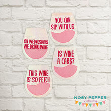 Load image into Gallery viewer, Mean Girls coaster set machine embroidery design (4 designs included) DIGITAL DOWNLOAD