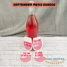 Load image into Gallery viewer, Mean Girls coaster set machine embroidery design (4 designs included) DIGITAL DOWNLOAD