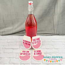 Load image into Gallery viewer, Mean Girls coaster set machine embroidery design (4 designs included) DIGITAL DOWNLOAD