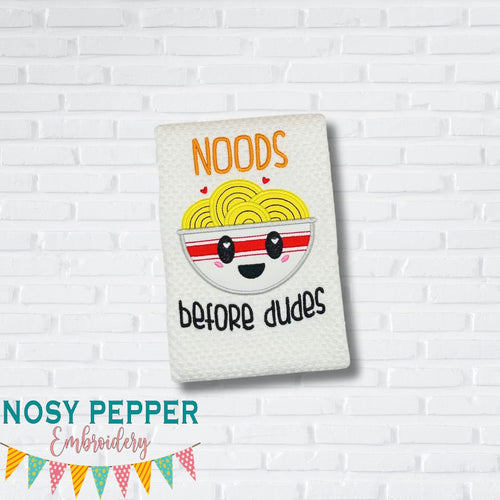 Noods Before Dudes applique April Mystery Bundle machine embroidery design (5 sizes included) DIGITAL DOWNLOAD