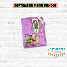 Load image into Gallery viewer, Photo Notebook Cover 2 sizes available machine embroidery design DIGITAL DOWNLOAD