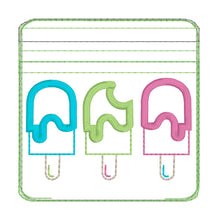 Load image into Gallery viewer, Popsicle applique ITH Bag 2025 Summer Mini Skill Builder Bundle (5 sizes available) machine embroidery design DIGITAL DOWNLOAD
