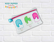 Load image into Gallery viewer, Popsicle applique ITH Bag 2025 Summer Mini Skill Builder Bundle (5 sizes available) machine embroidery design DIGITAL DOWNLOAD