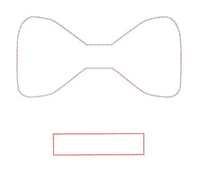Load image into Gallery viewer, Shaker Bow (2 sizes included) machine embroidery design DIGITAL DOWNLOAD