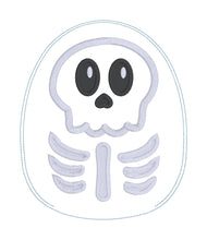 Load image into Gallery viewer, Skeleton stuffie (5 sizes included) machine embroidery design DIGITAL DOWNLOAD