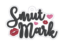 Load image into Gallery viewer, Smut Mark bookmark machine embroidery design DIGITAL DOWNLOAD