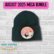 Load image into Gallery viewer, Soccer Drip patch UPDATED (2 sizes included) machine embroidery design DIGITAL DOWNLOAD