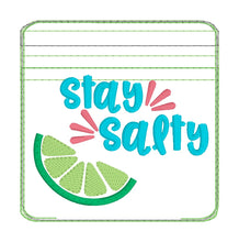 Load image into Gallery viewer, Stay Salty ITH Bag 2025 Summer Mini Skill Builder Bundle (5 sizes available) machine embroidery design DIGITAL DOWNLOAD