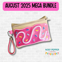 Load image into Gallery viewer, Toaster Treat applique ITH Bag (4 sizes available) machine embroidery design DIGITAL DOWNLOAD