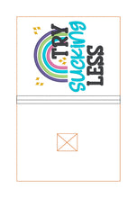 Load image into Gallery viewer, Try Sucking Less Notebook Cover 2 sizes available machine embroidery design DIGITAL DOWNLOAD