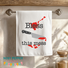 Load image into Gallery viewer, Bless this mess sketchy machine embroidery design 5 sizes included DIGITAL DOWNLOAD