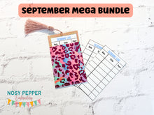 Load image into Gallery viewer, Reading log bookmark 5x7 hoop machine embroidery design DIGITAL DOWNLOAD