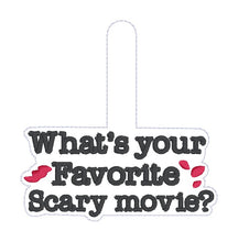 Load image into Gallery viewer, Ghost Face snap tab and eyelet fob set machine embroidery design DIGITAL DOWNLOAD