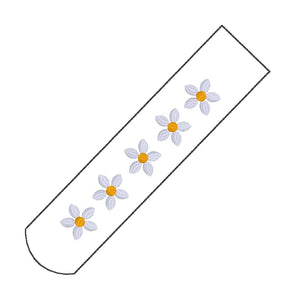 Daisy fob set machine embroidery file (single and multi files included) DIGITAL DOWNLOAD
