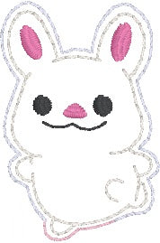 Happy Bunny pencil topper machine embroidery design (single and multi included) DIGITAL DOWNLOAD