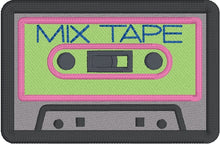 Load image into Gallery viewer, Mix Tape patch machine embroidery design DIGITAL DOWNLOAD