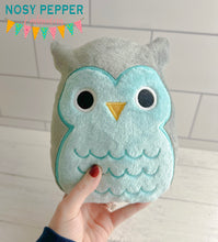 Load image into Gallery viewer, Owl squishie stuffie (5 sizes included) machine embroidery design machine embroidery design DIGITAL DOWNLOAD