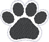 Load image into Gallery viewer, Paw mini feltie embroidery file (single and multi files included) DIGITAL DOWNLOAD