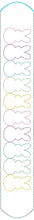 Load image into Gallery viewer, Marshmallow Bunny slap bracelet machine embroidery file 6x10 hoop (single and multi files, and fabric and vinyl styles included) DIGITAL DOWNLOAD