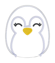 Load image into Gallery viewer, Penguin squishy stuffie (5 sizes included) machine embroidery design machine embroidery design DIGITAL DOWNLOAD