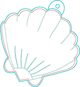 Shell Puff April Mystery Bundle ornament/bag tag/bookmark machine embroidery design DIGITAL DOWNLOAD