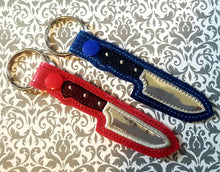 Load image into Gallery viewer, Knife applique Snap tab (single and multi included 2 styles) machine embroidery design DIGITAL DOWNLOAD