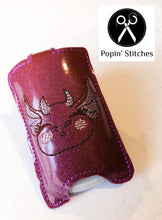 Load image into Gallery viewer, Dragon Head ITH Sanitizer Holder (Fits 1oz bottles, 2 sizes available) machine embroidery design DIGITAL DOWNLOAD