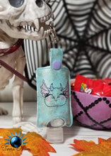 Load image into Gallery viewer, Dragon Head ITH Sanitizer Holder (Fits 1oz bottles, 2 sizes available) machine embroidery design DIGITAL DOWNLOAD