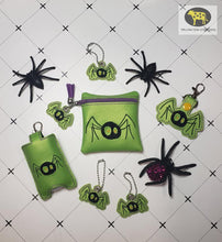 Load image into Gallery viewer, Cute Spider Set (Halloween Hop set of 4 designs) machine embroidery design DIGITAL DOWNLOAD