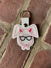 Load image into Gallery viewer, Deranged Bunny Snap tab single and multi files included machine embroidery design DIGITAL DOWNLOAD
