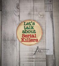 Load image into Gallery viewer, Holiday True Crime Coaster set of 4 designs machine embroidery design DIGITAL DOWNLOAD