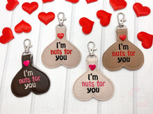 Load image into Gallery viewer, Nuts for you Snap tab single and multi files included machine embroidery design DIGITAL DOWNLOAD