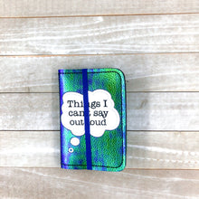 Load image into Gallery viewer, Things I can say out loud applique Notebook cover (2 sizes available) machine embroidery design DIGITAL DOWNLOAD