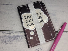 Load image into Gallery viewer, Things I can say out loud applique Notebook cover (2 sizes available) machine embroidery design DIGITAL DOWNLOAD
